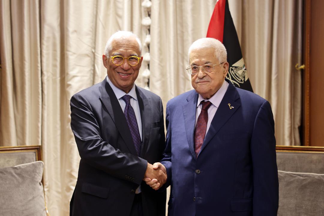 الرئيس يستقبل رئيس مجلس الاتحاد الأوروبي