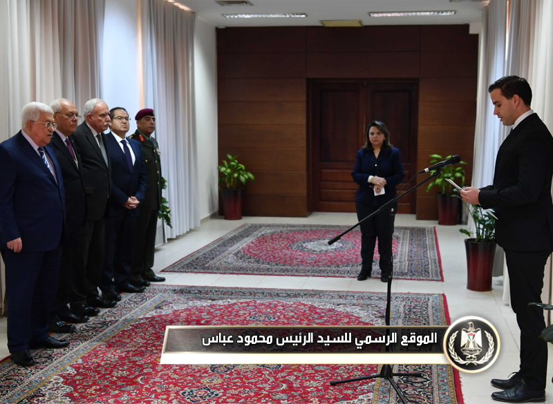 السيد الرئيس يتقبل أوراق اعتماد سفير 
هنغاريا لدى فلسطين