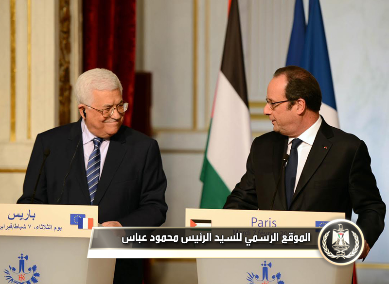 السـيد الـرئيس يتحدث في مؤتمر صحفي 
مشترك مع نظيره الفرنسي