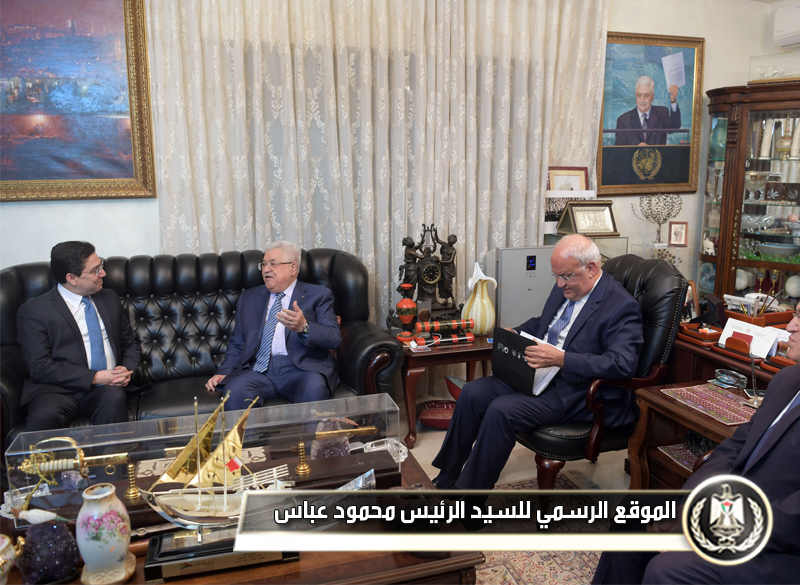 الرئيس عباس يستقبل وزير 
الخارجية المغربي