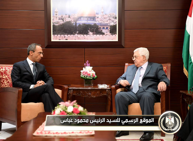 السيد الرئيس يستقبل القنصل الإيطالي العام في مدينة القدس فابيو 
سيكولولفيتش.ستقبل رئيس دولة فلسطين محمود عباس، اليوم الخميس، بمقر 
الرئاسة في مدينة رام الله، القنصل الإيطالي العام في مدينة القدس فابيو 
سيكولولفيتش، وذلك لمناسبة استلام مهام عمله.