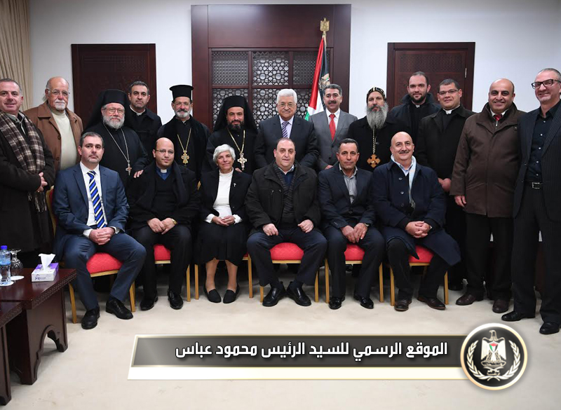 السيد الرئيس يستقبل وفداً من 
مجلسكنائس مدينة رام الله 
ورعاياها.