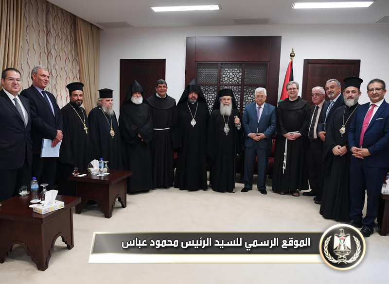السيد الرئيس يستقبل البطريرك الارثوذكسي 
ثيوفولوس 
الأول.