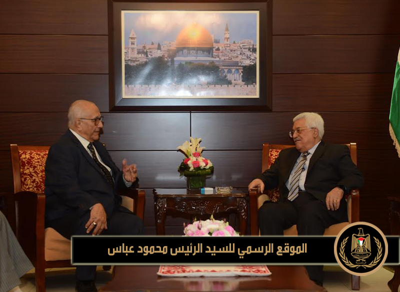 استقبل رئيس دولة فلسطين 
محمود عباس، مساء اليوم الثلاثاء، بمقر الرئاسة في مدينة رام الله، رئيس الوزراء 
الأردني الأسبق عبد السلام المجالي.