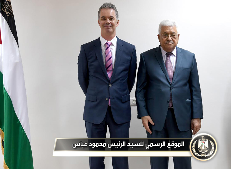 السيد الرئيس يتقبل أوراق اعتماد 
رئيس مكتب تمثيل جمهورية ايرلندا.