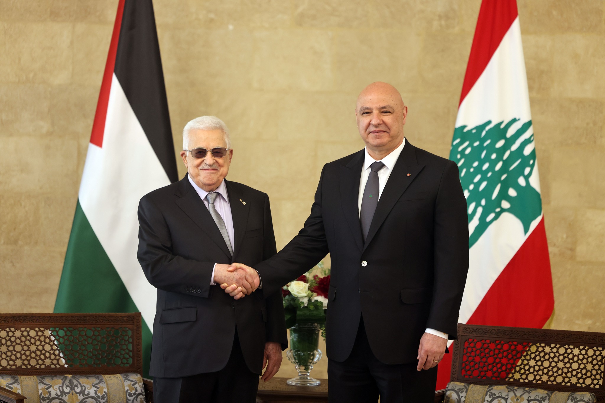 الرئيس يجتمع مع نظيره اللبناني