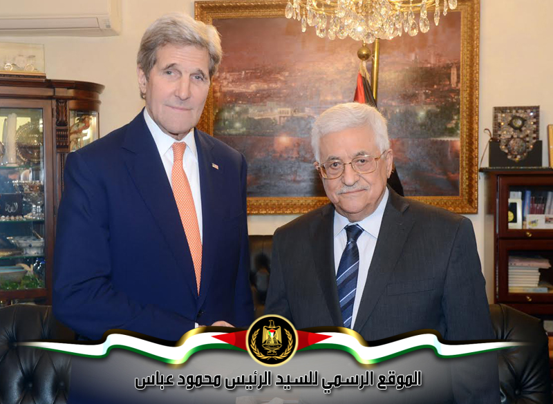 في العاصمة 
الأردنية عمان، اللقاء بين رئيس دولة فلسطين محمود عباس، ووزير الخارجية الأميركي 
جون كيري.