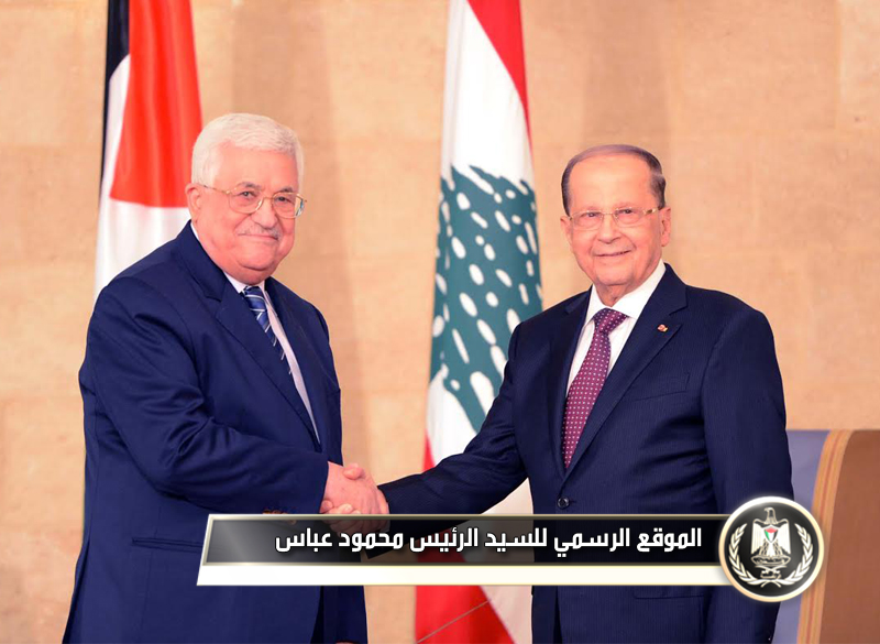 السيد الرئيس أثناء لقاء نظيره اللبناني 
ميشال عون