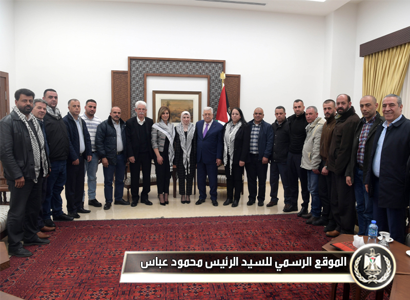 الرئيس عباس يستقبل أعضاء إقليم 
"فتح" في رام الله والبيرة المنتخبين