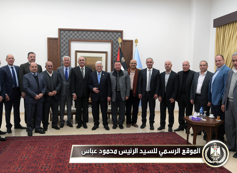 الرئيس يستقبل رئيس وأعضاء مجلس اتحاد 
الصناعات الفلسطينية