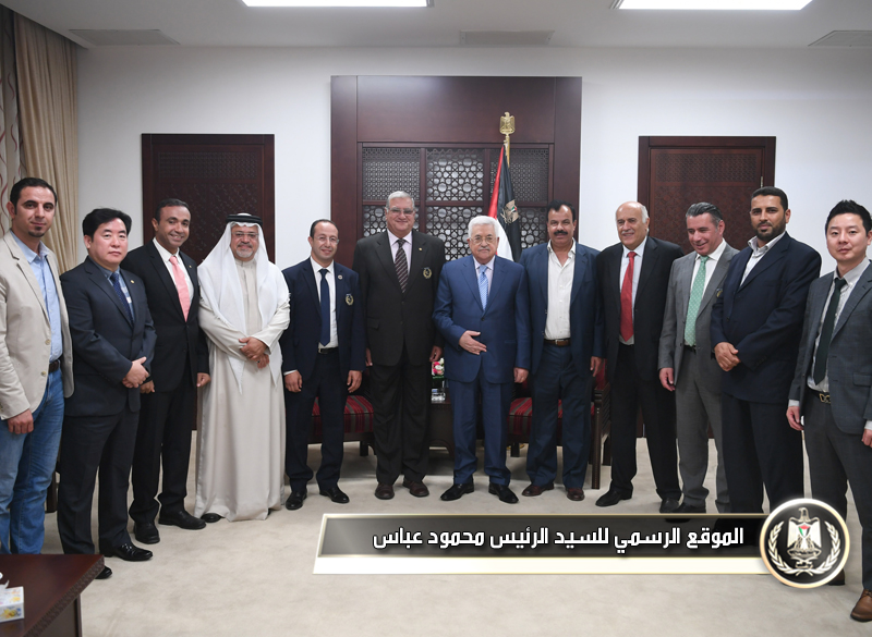 الرئيس يستقبل وفدا من الاتحادين 
الدولي والعربي للعبة 
التايكواندو