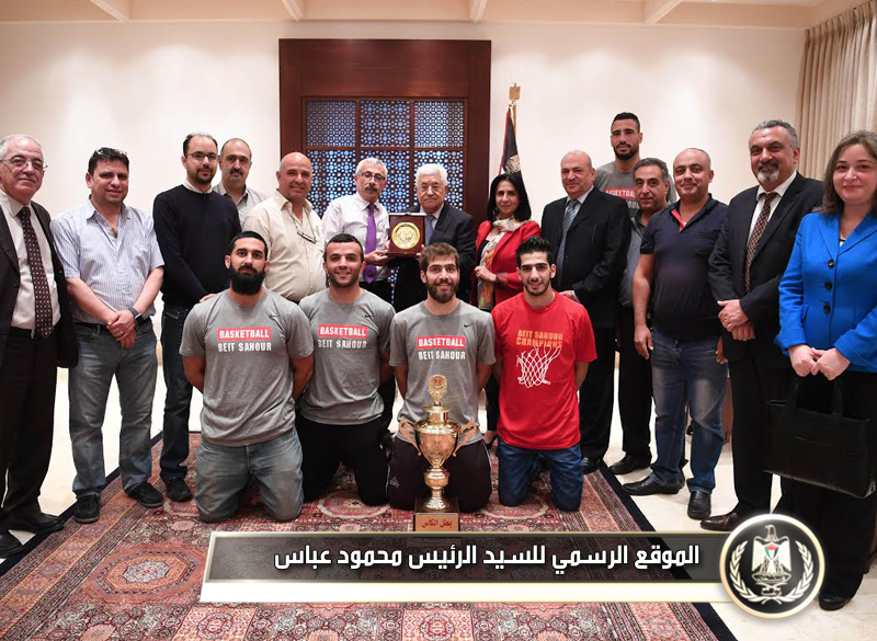 السيد الرئيس يستقبل نادي أرثوذكسي ثقافي 
بيت ساحور.